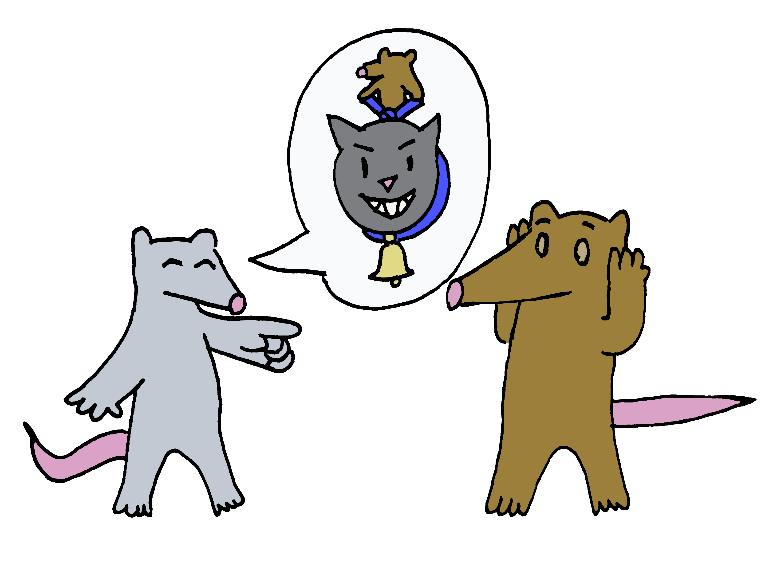 Aesop's fable of Belling the Cat, illustrated the Robertorium